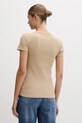 Abbigliamento Lacoste t-shirt in cotone TF5538 beige