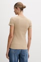 Odzież Lacoste t-shirt bawełniany TF5538 beżowy