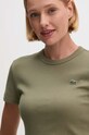 Lacoste t-shirt bawełniany zielony TF5538