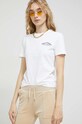 Βαμβακερό μπλουζάκι Juicy Couture λευκό JCRC122006.117