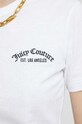 Βαμβακερό μπλουζάκι Juicy Couture JCRC122006.117 λευκό
