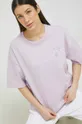 vijolična Bombažna kratka majica Fila Ženski