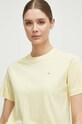Fila tricou din bumbac galben FAW0452