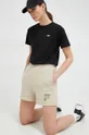 Βαμβακερό μπλουζάκι Fila 2-pack μαύρο