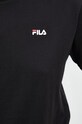 Хлопковая футболка Fila FAW0139.SS23 чёрный