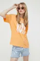 оранжевый Хлопковая футболка Roxy