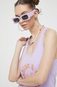 Bavlněný top Roxy fialová ERJZT05464