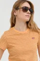 narancssárga Levi's pamut póló