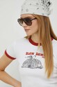 Βαμβακερό μπλουζάκι Levi's λευκό A3523.0017
