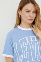 Βαμβακερό μπλουζάκι Levi's μπλε A4925.0001