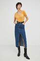Pamučna majica Levi's A4928.0000 narančasta SS23