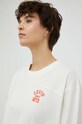 Βαμβακερή μπλούζα με μακριά μανίκια Levi's λευκό A4929.0000