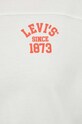 Βαμβακερή μπλούζα με μακριά μανίκια Levi's A4929.0000 λευκό