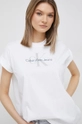 белый Хлопковая футболка Calvin Klein Jeans