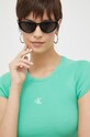 Calvin Klein Jeans top zielony J20J220709.PPYX