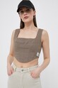 Calvin Klein Jeans top brązowy J20J220714.PPYX