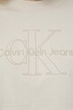 Bavlnené tričko Calvin Klein Jeans J20J221048.PPYX béžová