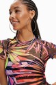 Odzież Desigual t-shirt 23SWMK19 czarny