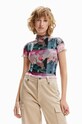 Desigual t-shirt wzorzyste multicolor 23SWQK28