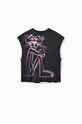 Desigual t-shirt bawełniany 23SWTK49 czarny