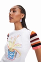 Desigual t-shirt bawełniany biały