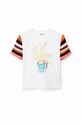 Desigual t-shirt bawełniany 23SWTK80 biały
