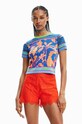 Футболка Desigual regular барвистий 23SWTKBE