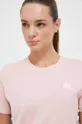 różowy Kappa t-shirt bawełniany