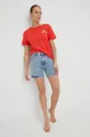 Βαμβακερό μπλουζάκι Billabong κόκκινο