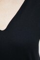 Sisley t-shirt bawełniany 3LANW4002.100 czarny