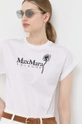 biały Max Mara Leisure t-shirt bawełniany