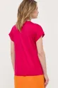 Βαμβακερό μπλουζάκι Max Mara Leisure ροζ