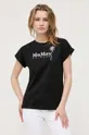 μαύρο Βαμβακερό μπλουζάκι Max Mara Leisure