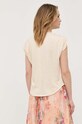 Oblečenie Ľanové tričko Max Mara Leisure 2339411336600 béžová