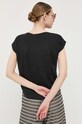 Oblečenie Ľanové tričko Max Mara Leisure 2339411336600 čierna