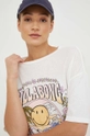 biały Billabong t-shirt bawełniany X SMILEY