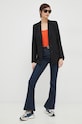 United Colors of Benetton top bawełniany 3GA2E8397.3T5 pomarańczowy SS23