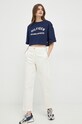 Tommy Hilfiger t-shirt bawełniany x Shawn Mendes WW0WW38985.PPYX granatowy SS23