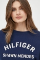 тёмно-синий Хлопковая футболка Tommy Hilfiger