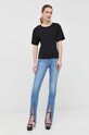 Pinko t-shirt bawełniany 100638.A0MZ czarny SS23