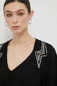 Pinko t-shirt bawełniany czarny 100495.A0M7