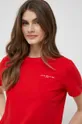 czerwony Tommy Hilfiger t-shirt