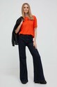 Μπλουζάκι United Colors of Benetton 3NLHE1AF9.1G9 πορτοκαλί SS23