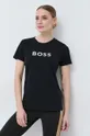 чорний Бавовняна футболка BOSS x Alica Schmidt Жіночий