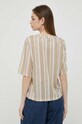 Odzież United Colors of Benetton t-shirt z domieszką lnu 3INDD1047.86B beżowy