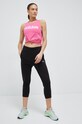 Bavlněný top adidas ID0030 růžová SS23