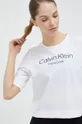 λευκό Μπλουζάκι προπόνησης Calvin Klein Performance Pride Γυναικεία