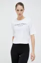 λευκό Μπλουζάκι προπόνησης Calvin Klein Performance Pride