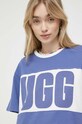 Bavlněné tričko UGG modrá 1136881