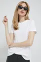 λευκό Βαμβακερό μπλουζάκι UGG Γυναικεία